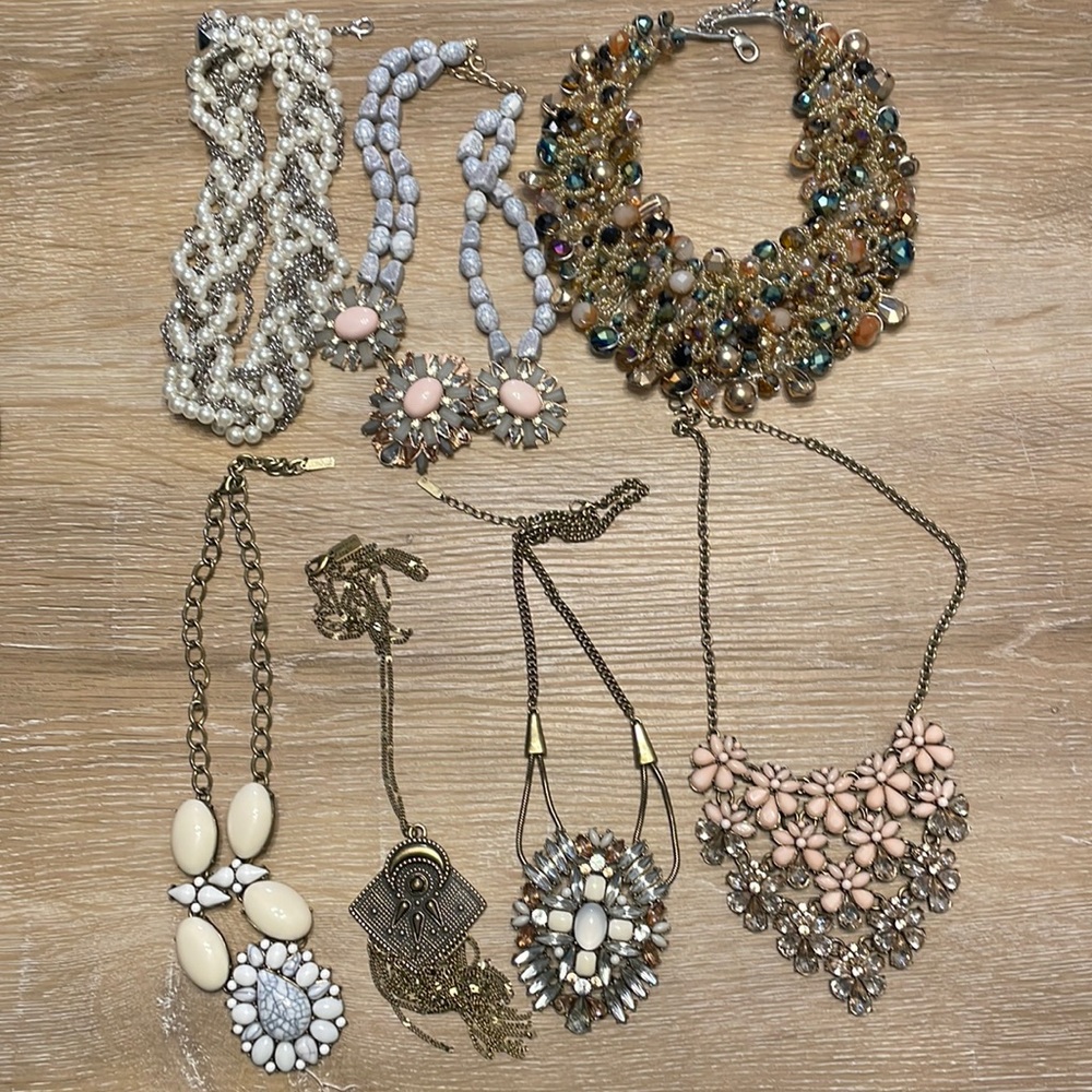 7 necklaces (sold together)